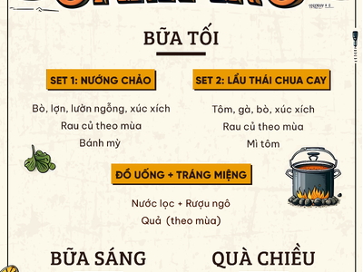 COMBO CAMPING - NHÓM TỪ 3 NGƯỜI
