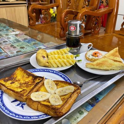 Ăn sáng tại Homestay