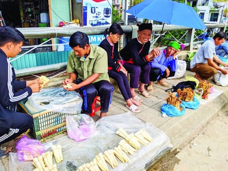 Cho Cao Bang morning market on Vuon Cam Street